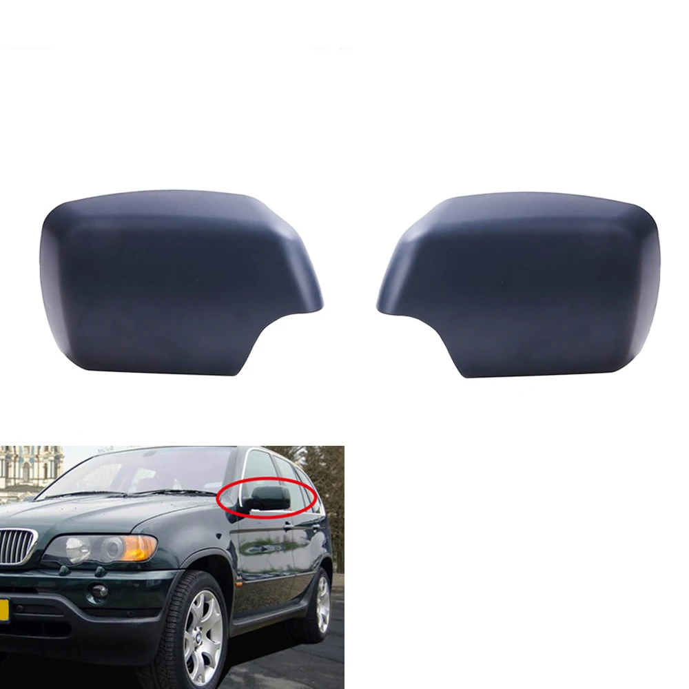 

Matte black Rearview Mirror Shell Cover Side Cap for BMW E53 X53.0d/3.0i/4.4i/4.6is/4.8is 00-06 Black 51168256321,51168256322