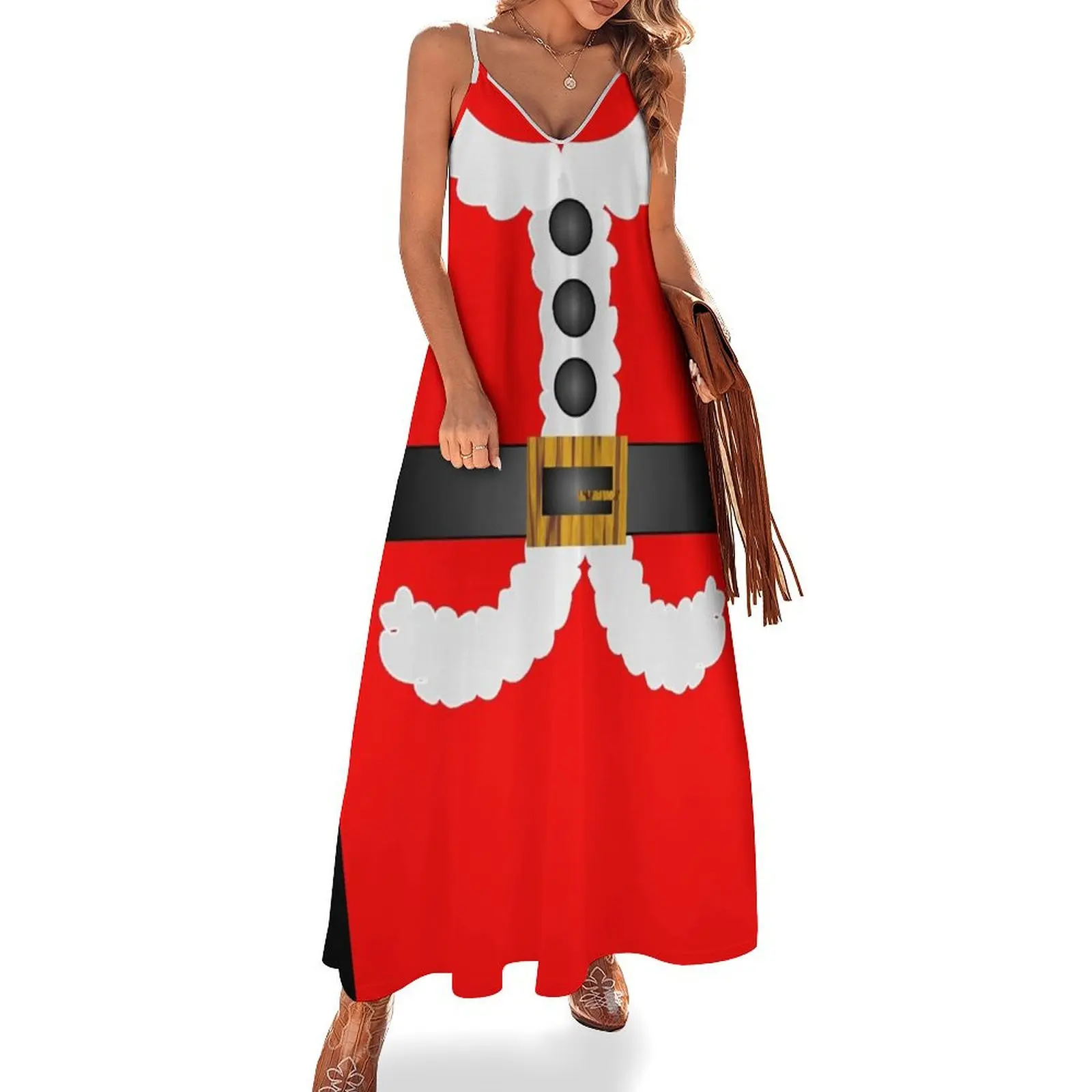 ugliest Kawaii merry christmas cute Santa Claus Sleeveless Long Dress dresses for women 2025 prom dress 2025 Dress