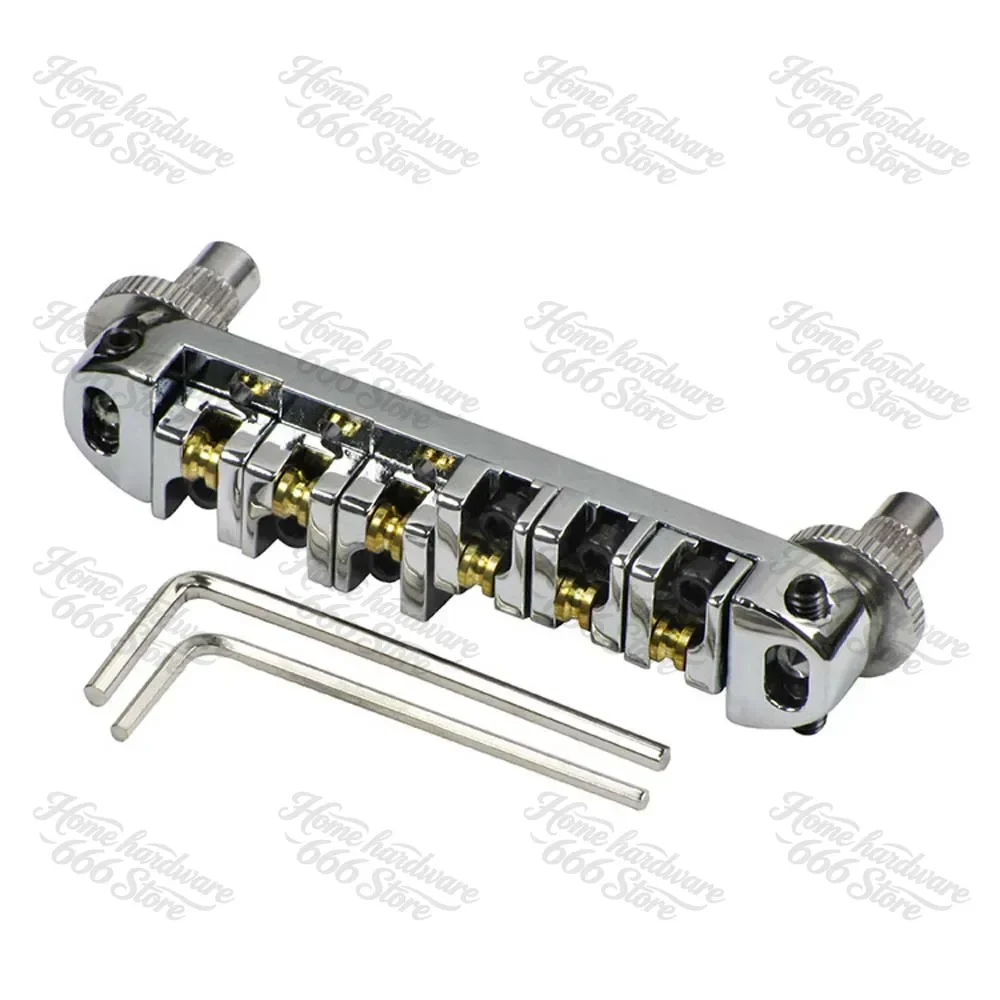 Electric Guitar Ball Bridge Sg Epi Small Column Roller String Pulling Plate With Wrench Musical Instrument Accessories