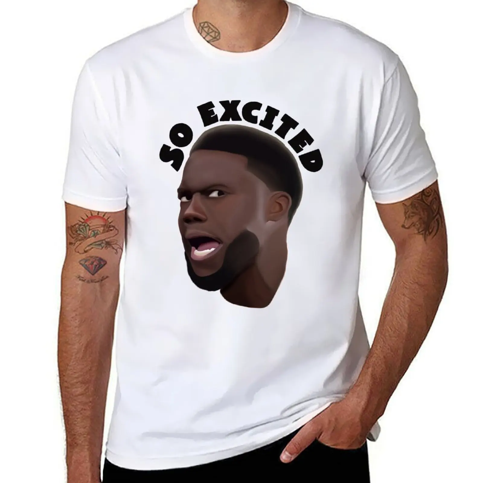 

Kevin Hart So Excited T-Shirt t shirt man cotton man t shirt summer cotton t shirt man T-Shirt