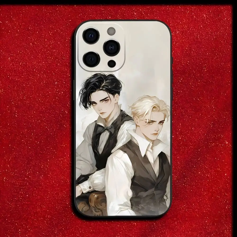 حافظة هاتف Dark Novel Rise W-Will and J-James لهاتف iPhone 17,16,15,14,13,12,11,Pro,Max,Plus,E,SE4,Air,Mini Black Cover #2