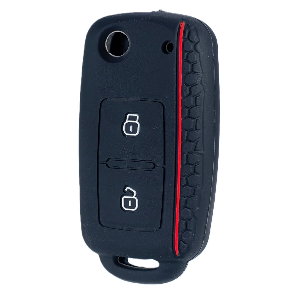 New Silicone Car Key Case Cover Shell For VW Volkswagen Amarok Polo Golf 4 5 6 MK4 MK6 Bora Jetta Altea Alhambra Passat B5 B6 B7 view 4
