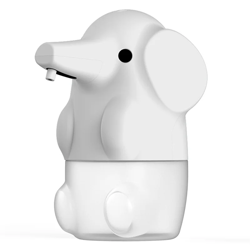 Automatic Soap Dispenser, Kids Foaming Soap Dispenser Touchless Rechargeable, Cute Animal Touchless Dispenser (White)