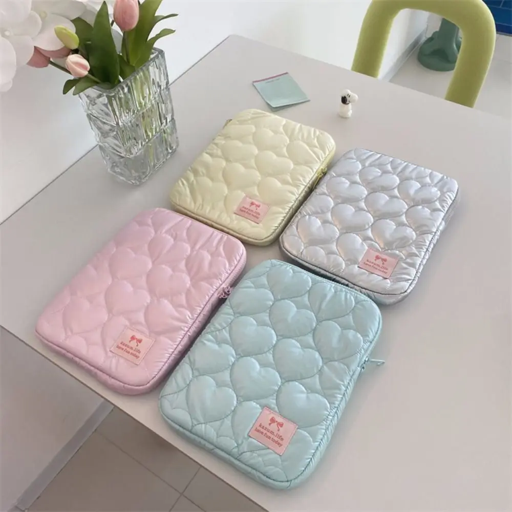 Tablet Cover INS Tablet Protective Case Macaron Color Cute Computer Storage Bag Shockproof Lightweight Laptop Notebook Case Work