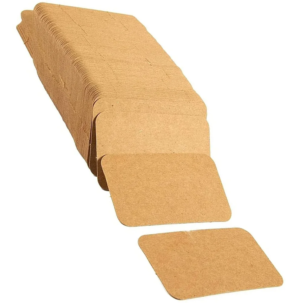 300 Pcs Kraft Cardboard Note Cards Blank Flash to Write on Small Index Paper Office