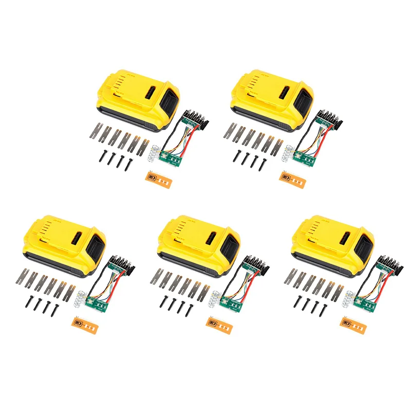 

WCS-5X Battery Plastic Case+18650 Lithium Battery Protective Board For 5-Cell Battery Tool Battery Case Kit