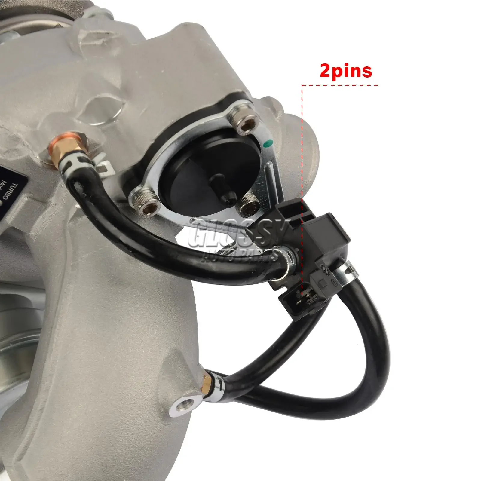 شاحن توربيني AP03 K03 مع محول الملف اللولبي لـ 2011-2014 لاند روفر LR2 رينج روفر إيفوك لفولفو جاكوار 2.0L 53039700288