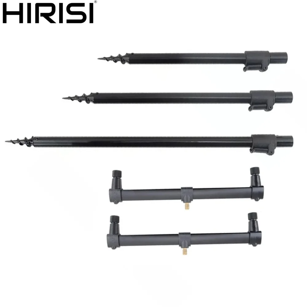 

Hirisi 2pcs Carp Fishing Banksticks Aluminium Rod Pod Support Holder Accessories