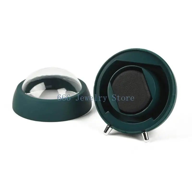 F2TD Plastic Watch Winder Box Single Automatic Self-Winding Mechanical Watches Box with Quiet Motor Dust Proof Watch Shaker