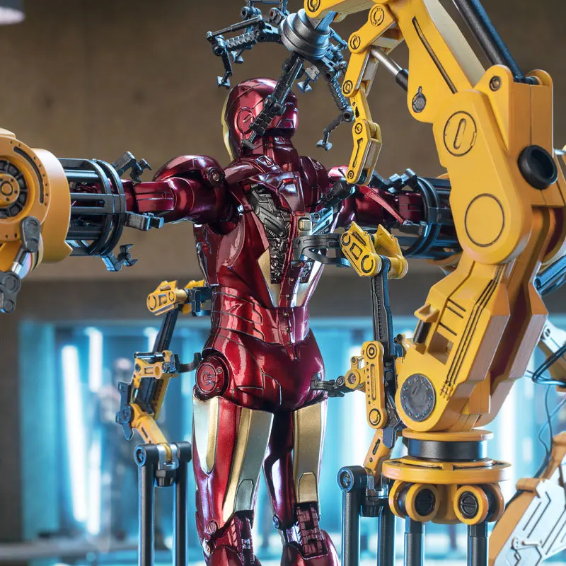 Zd Toys Iron Man Mark 4 Action Figure Suit Up Gantry Set Marvel Iron Man 2 Collectible Model Decoration - view 4