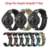 Camouflage Silicone Strap For Huami Amazfit T-REX Trex 2 Smart Watch Band Sports Bracelet For Amazfit T Rex Pro 2 Wrist Correa