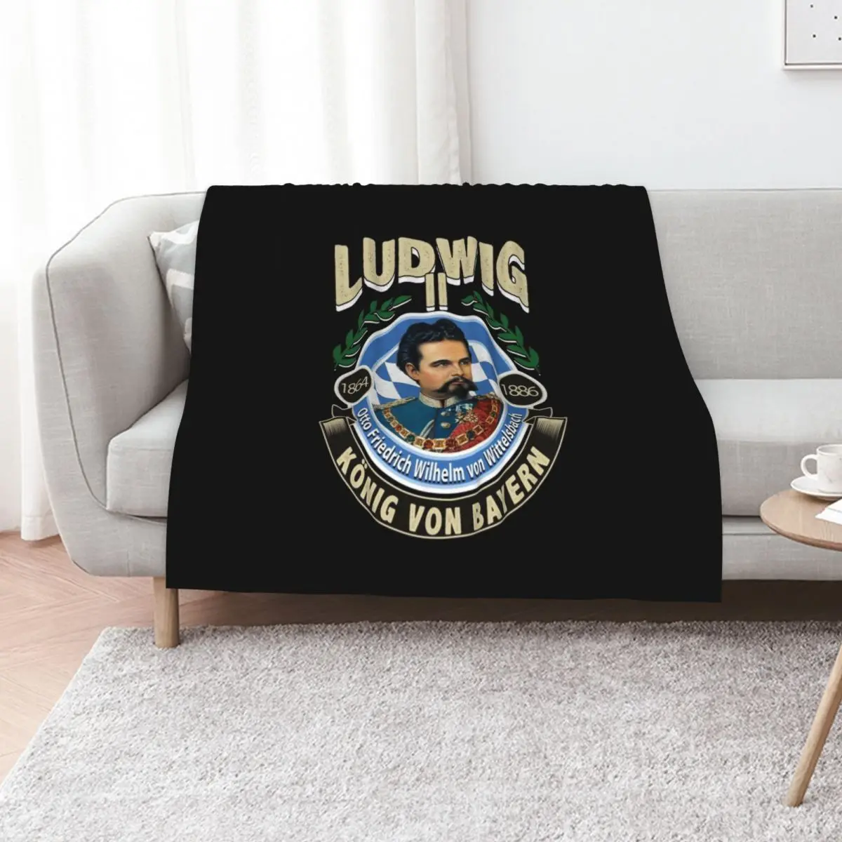 LUDWIG II - KING OF BAVARIA Throw Blanket cosplay anime Bed Fashionable sofa bed Summer Beddings Luxury Brand halloween Blankets