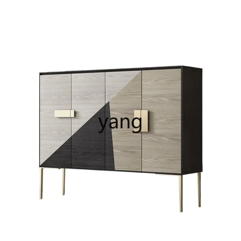 

yjq Nordic light luxury home entrance cabinet, shoe change cabinet, modern living room partition locker