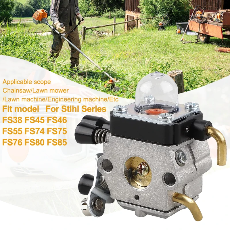XCAN المكربن Carb ل STIHL FS38 FS45 FS46 FS55 FS74 FS75 FS76 FS80 FS85 سلسلة الانتهازي الاعشاب الآكل جزازة العشب قطع الغيار #2