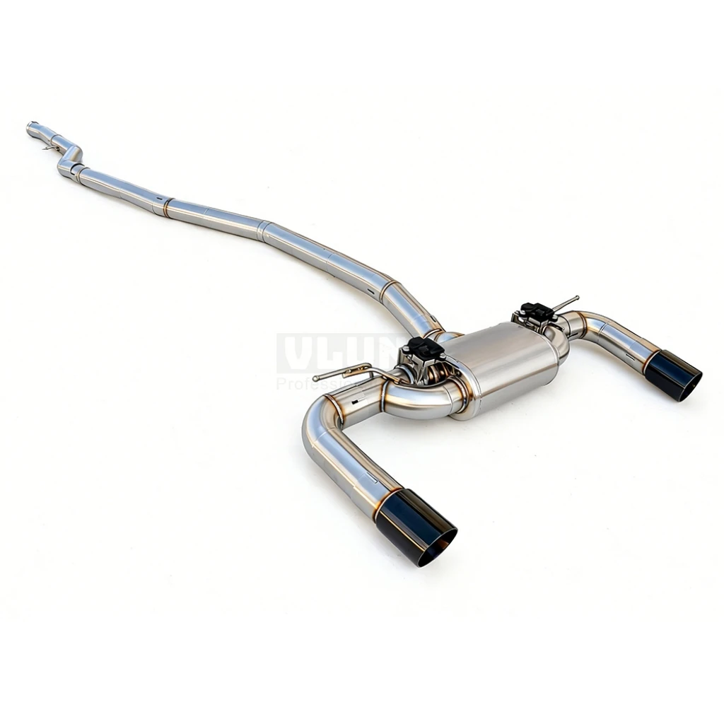 

For BMW 440i B58 3.0t (F32/F33/F36) 2016-2020 with two pointed cat back exhaust system stainless steel valve exhaust pipe
