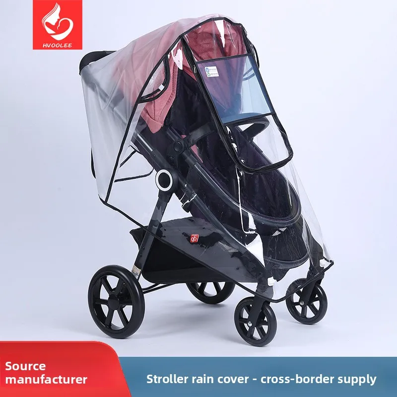 Stroller rain cover stroller windshield baby carriage BB stroller rain cover windshield