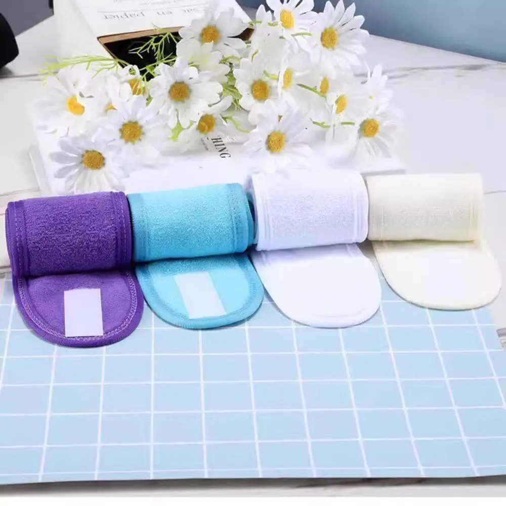 New Non-slip Towel Headband Adjustable Can Be Pasted Wide Hairband Stretchable Makeup Headband Yoga - view 3