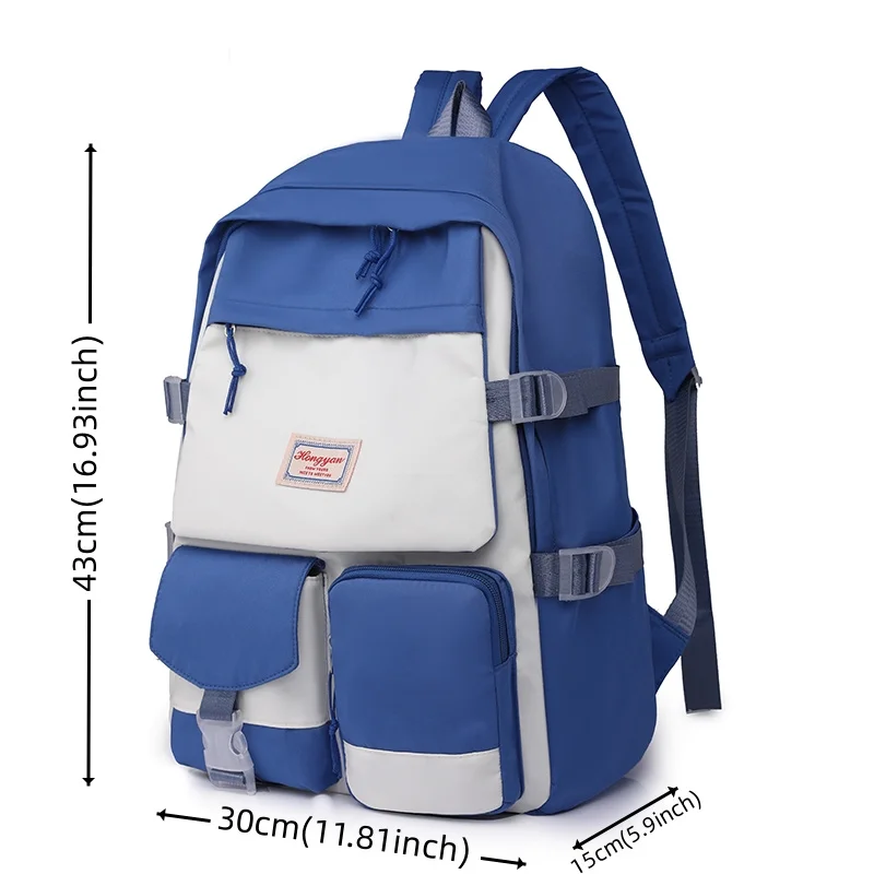 Mochila impermeable de nailon para mujer, bolso escolar de gran capacidad, mochila de viaje de ocio, diseñador de alta calidad