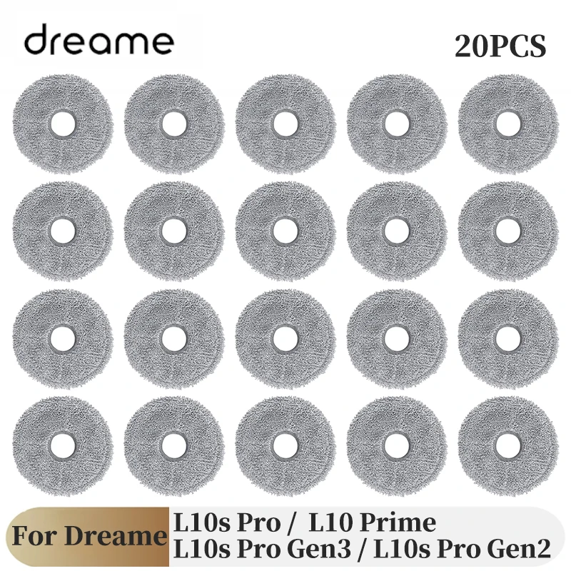 Für Dreame L10s Pro Gen 3 / L10s Pro Gen 2 / L10s Pro / L10 Prime Roboterstaubsauger Ersatzteile Hauptbürsten Seitenbürsten Wischtücher Filter