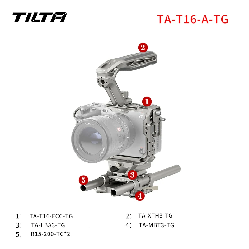 TILTA TA-T13-C Full Điện Ảnh Khung Máy Ảnh FX3 Pro Bộ/FX3 Cơ Bản Bộ Cho Sony FX3 / FX30 Vỏ Giáp Bảo Vệ nhẹ