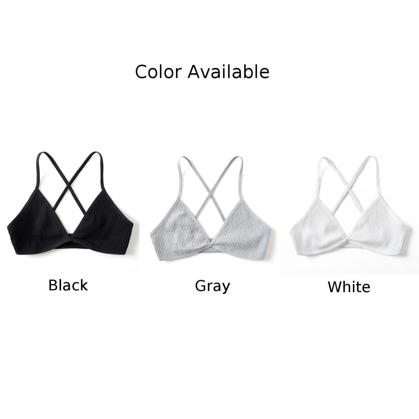 Women Sexy Seamless Deep-V Bra Triangle No Wire Bra Crop Tops Bralette Backless Without Steel Ring Bra Ultra-thin Female Bras