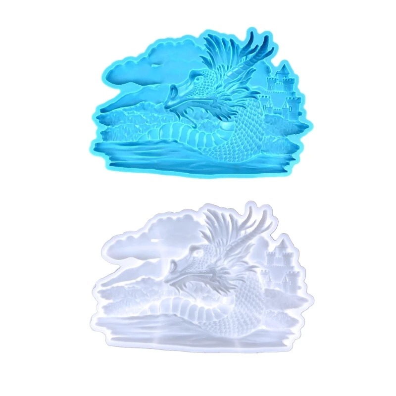 Dragon Silicone Mold Wall Decoration Wall Stickers Wall Hanging Semi-dimensional Hunting Dragon Pendant Silicone Molds