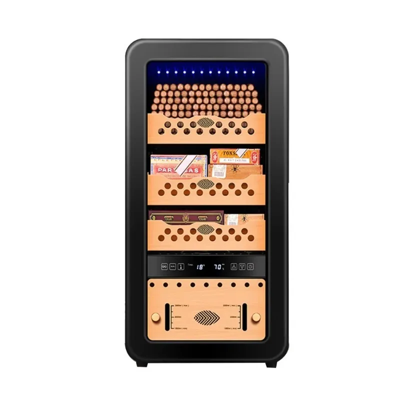 

Manufacturer Wholesale 4 Layer Desktop Cigars Cabinet Constant Temperature Cigar Humidor Cabinet for Storing Cigar