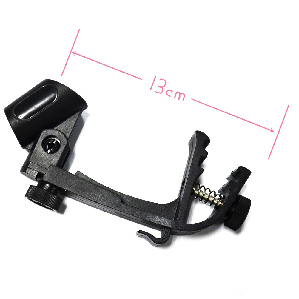 

2 Pcs Microphone Drum Clip Holder Adjustable for Anti- Accessories Black