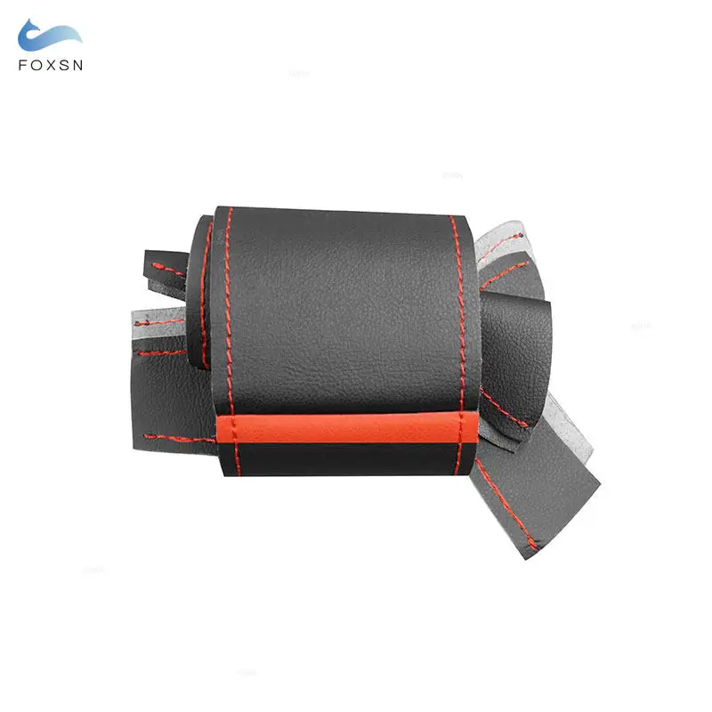 Car Steering Wheel Cover For Toyota 86 GT86 Subaru BRZ Scion FR-S FRS 2012-2015 Perforated Leather Cover with Needles Threads