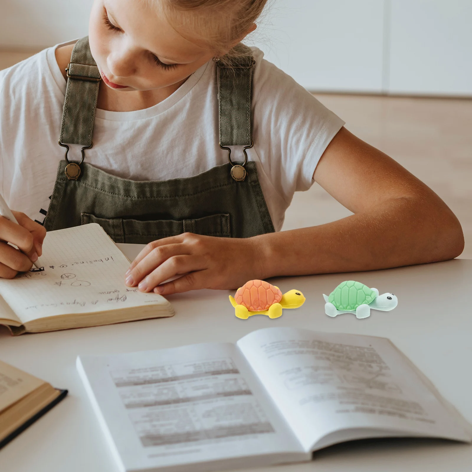 

24pcs Cartoon Tortoise Creative Pencil Rubber Erasing Tool School Stationery Supplies Funny Animal Eraser Cute Mini Eraser Gift