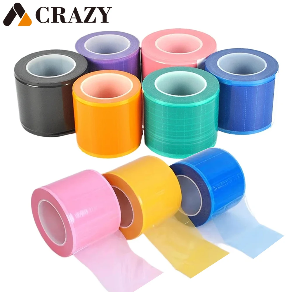 1200pcs Tattoo Barrier Film Roll 7 Colors Dental Protective Film Wrap Tape Isolation Membrane Release Film Tattoo Accesories