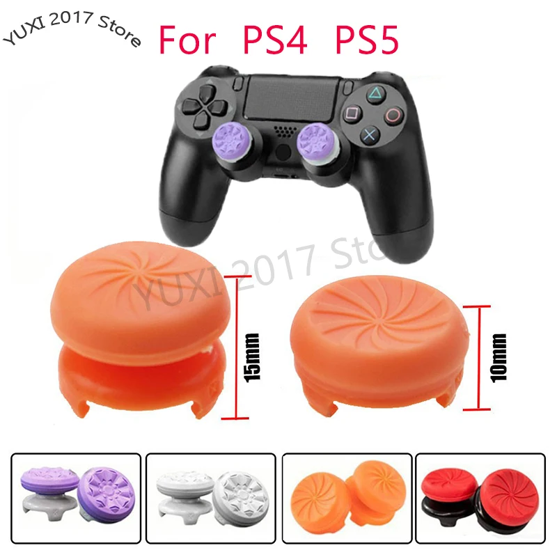 1 paar Für PS4 PS5 Gamepad Joystick Kappe FPS Wettbewerbsfähige Höhe Zunehmende Kappe Controller Anti Slip Cap Taste Kappe Zubehör