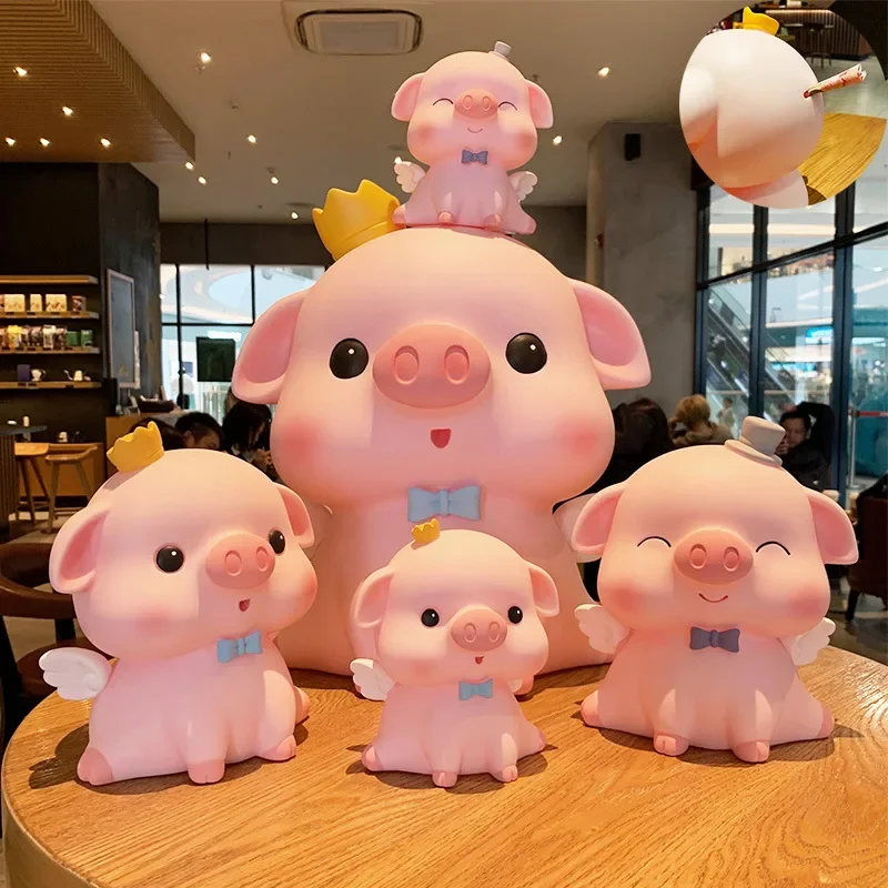 Pig Piggy Bank Child Piggy Bank Household Items Children Toys Money Boxes Cartoon Pig Shaped Birthday Gift Coins Storage Box