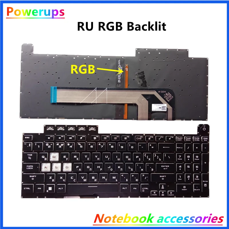 Laptop/Notebook US/UK/RU/SP Backlight Keyboard Shell/Cover/Case For Asus TUF Gaming 8 A15 F15 FX506 FX506H FA506 FA506II FA506IU