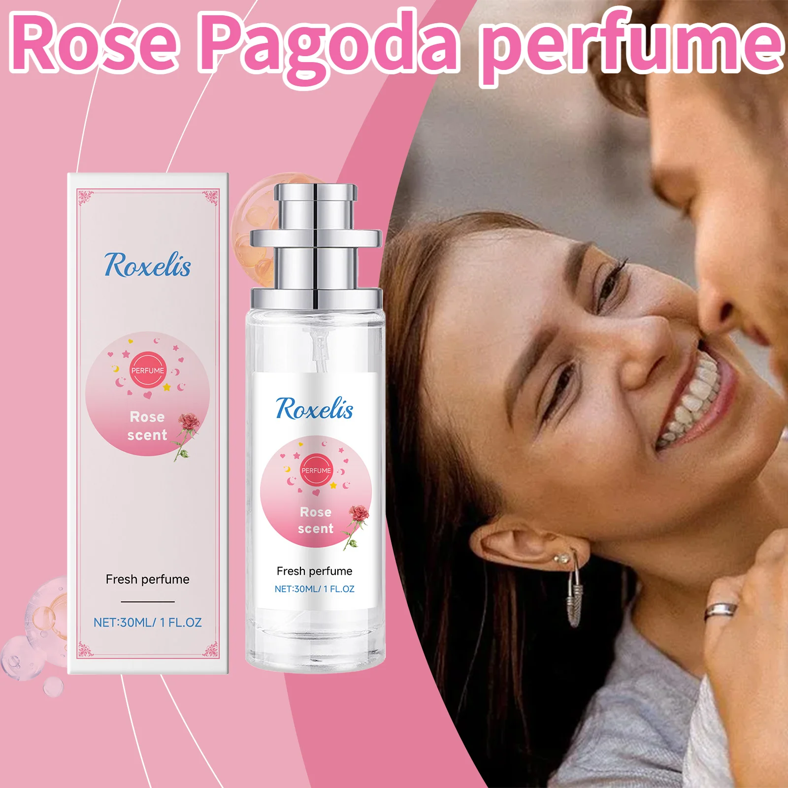 

Rose Pagoda Perfume For Women Elegant＆Fresh Rose Fragrance Surrounds And Emits Unique Charm Temperament Light Fragrance Perfume