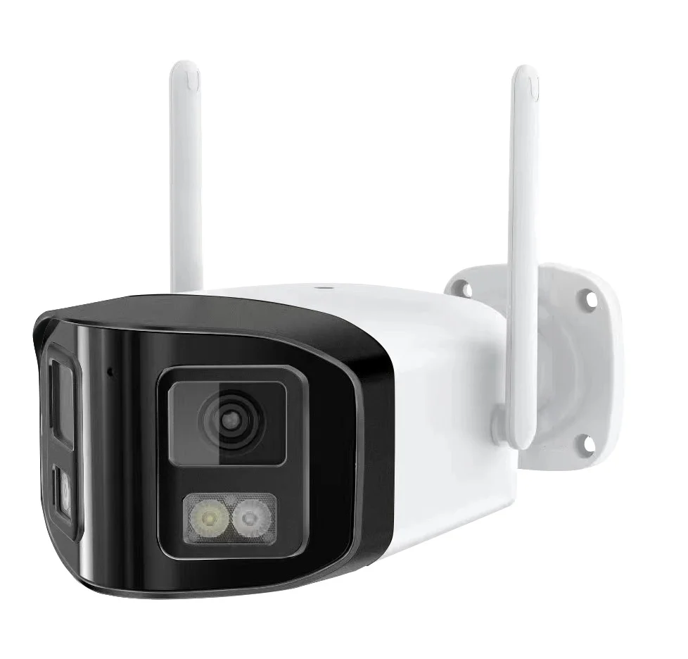 

July003 4MP H.265 Dual Lens Dual Smart Camera APP Dual Lens Detection IP Camera Light Two-way Audio WiFi Camera