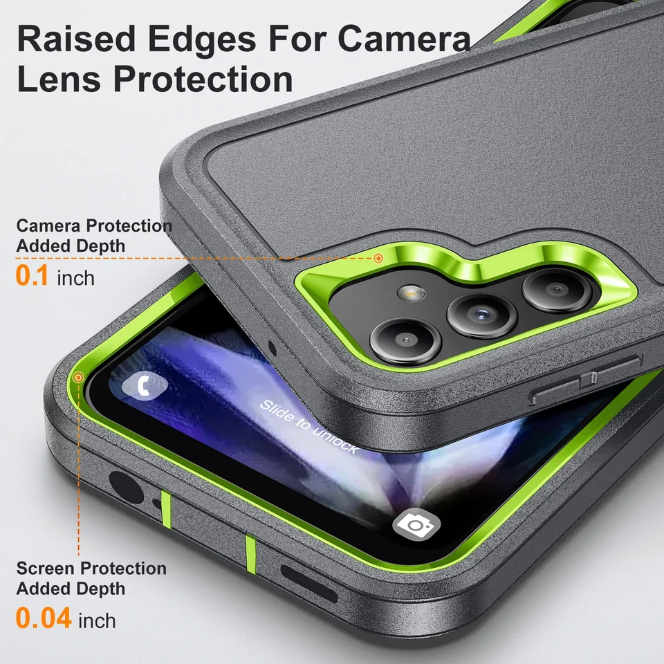 Funda Protectora Anti-Golpes para Samsung Galaxy S23 FE S24 S25 S26 Ultra S22 Plus A17 A56 A36 A16 A06 A15 A54 Con Soporte 4