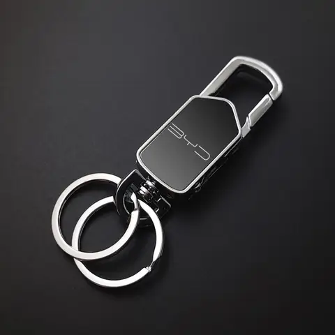 BYD ATTO 3 Yuan Qin Han TANG Plus DM-i Dolphin 고급 KeyShalle Keyfob 용 버클 키 체인이있는 새로운 금속 자동차 스포츠 키 링