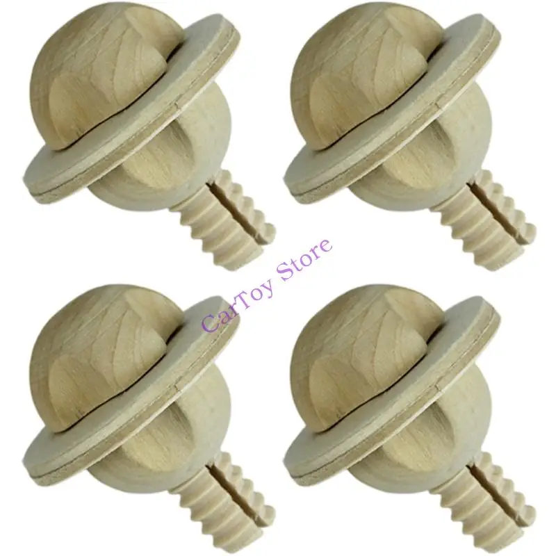 براغي خشبية طبيعية آمنة للأطفال ألعاب تعليمية ومجموعات حرفية سهلة التجميع