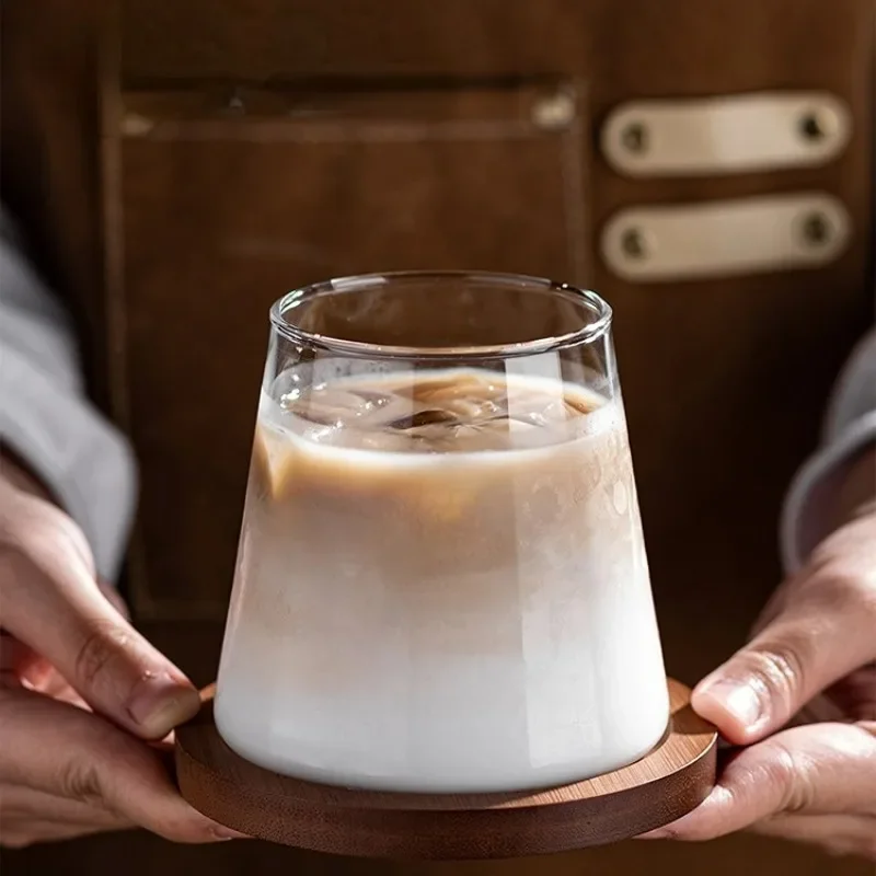 Mount Fuji Glass Cups High Aesthetic Ice Americano Latte Coffee Mugs Household Cold Drink Glasses Japanese Beverage Water Cups