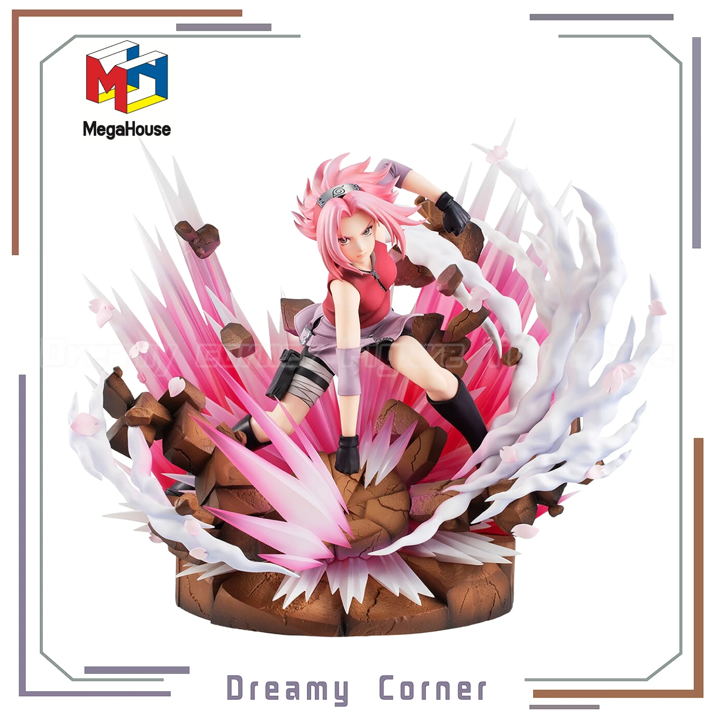 【En stock】Original MegaHouse GALS Series NARUTO Shippuden Haruno Sakura Ver.3 figura adorno colección juguete