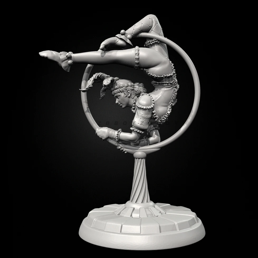 Kits de modèles en résine, hauteurs globales 38mm 50mm 75mm, figurine beauté incolore et auto-assemblée (impression 3D) TD-7494 /3D