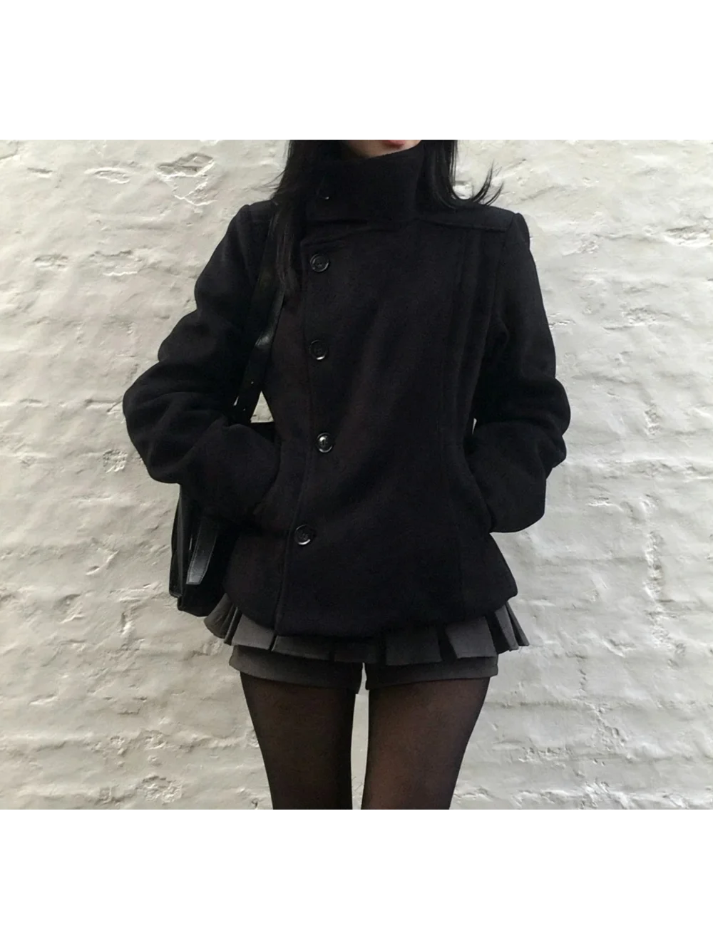 2026 new autumn minimalist stand up collar retro cute casual fashion street trend versatile jacket hoodie jacket daily commuting