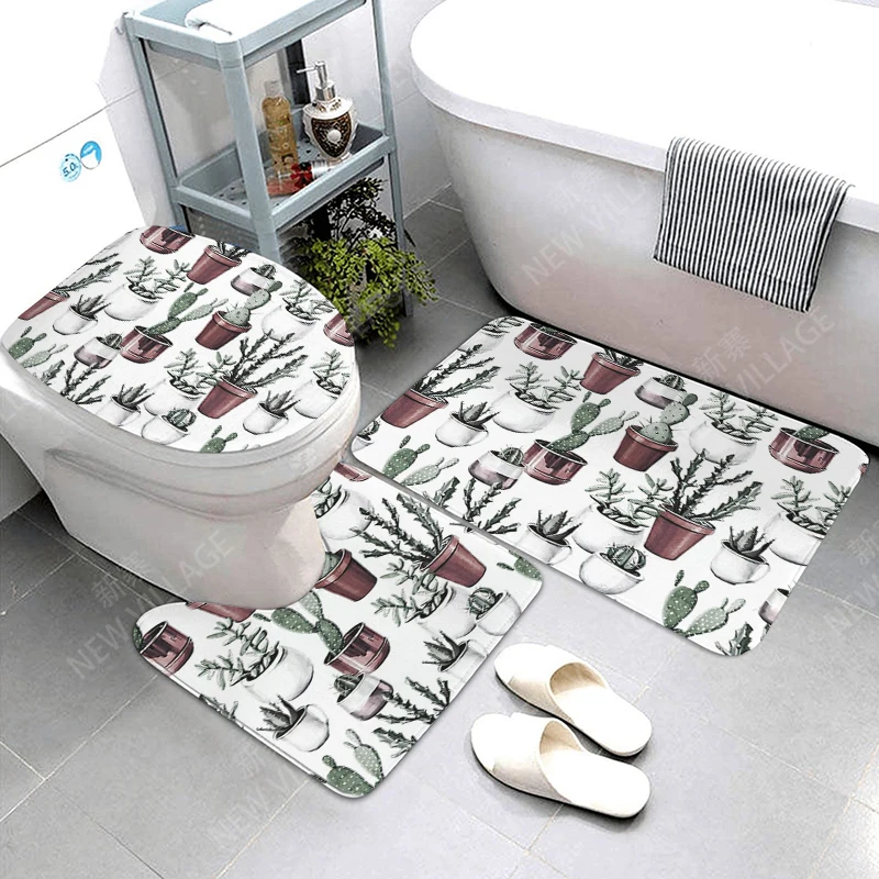 Anti-slip Bath Mat Bathroom Small Rug Shower Mat Decorative Absorbent Foot Mat Entrance Bathtub toilet rug Morandi Nordic letter