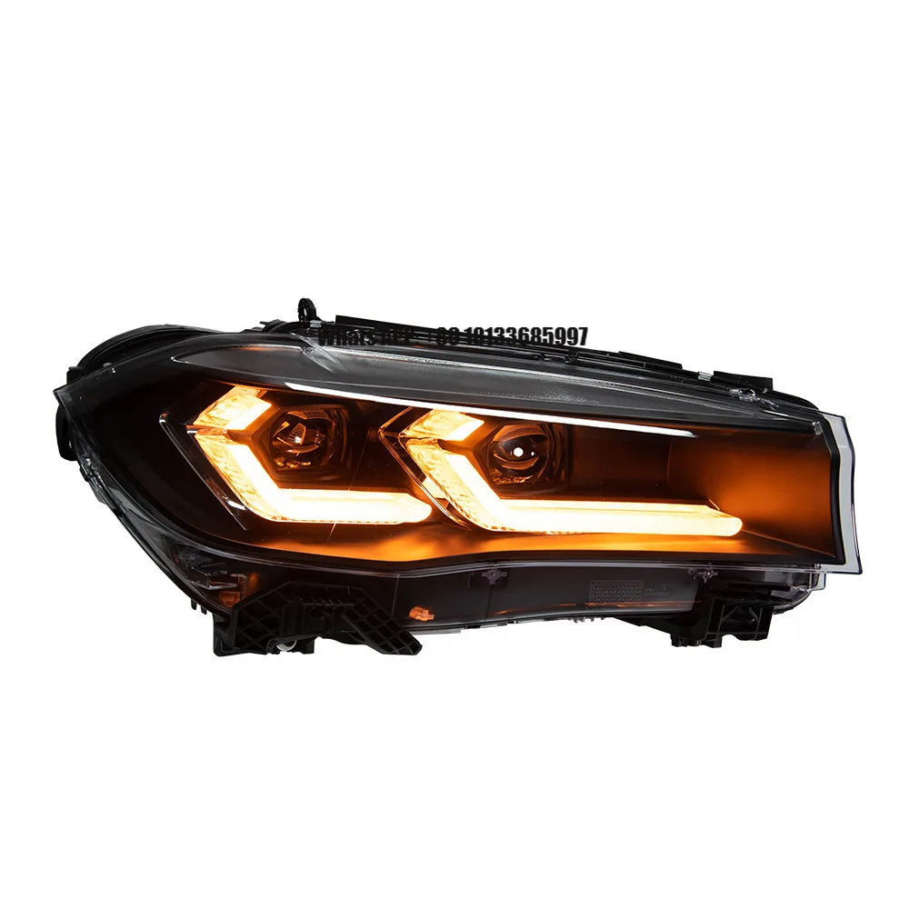 

For BW X5 28i 35i 50i F15 2014-2018 LED Car Front Lamps Assembly Upgrade Double L DRL Projector Lens Car Tool Accessories