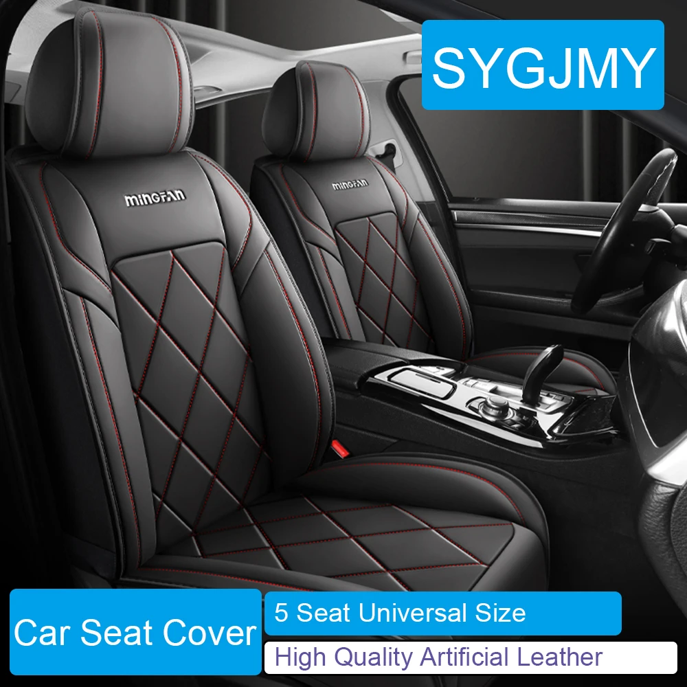 5 Seat PU Leather Car Seat Cover for Opel Astra Insignia Corsa PEUGEOT 206 207 208 308 2008 3008 Lexus ES RX CT Car Accessories