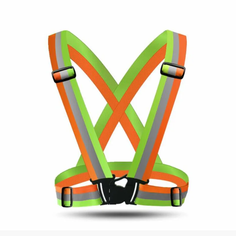 1Pc 4*120ซม.Unisex Night Running Suspender สะท้อนแสง Mens Suspenders ปรับสีสันส่องสว่างกว้างวงเล็บกีฬาเยาวชนเข็มขัด