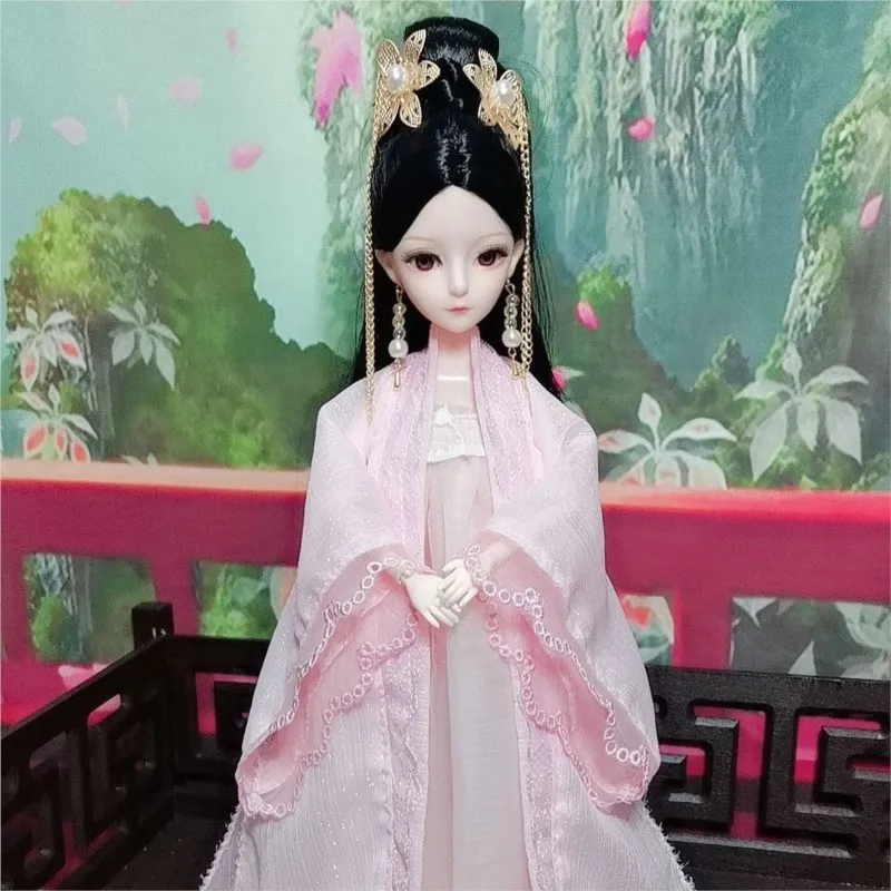 2025 Chinese Style Costume Doll Retro Fairy Clothes Ancient Princess Girl Doll Toy Handmade Traditional Hanfu Doll LE072