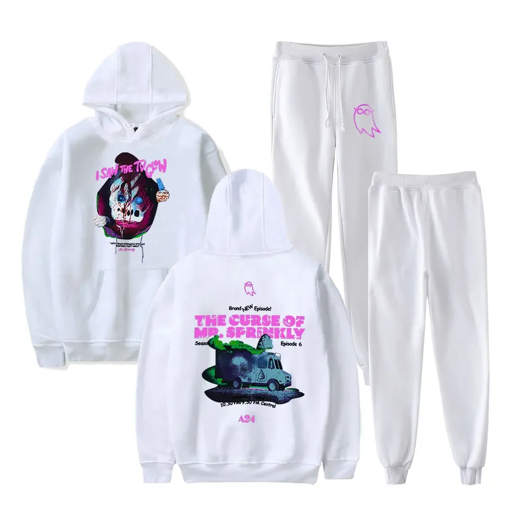 I Saw The TV Glow Merch Tracksuit Sets Men Casual Hoodies Sweatshirt+Sweatpants 2 Piece Set Pullover Fashion Streetwear Clothes