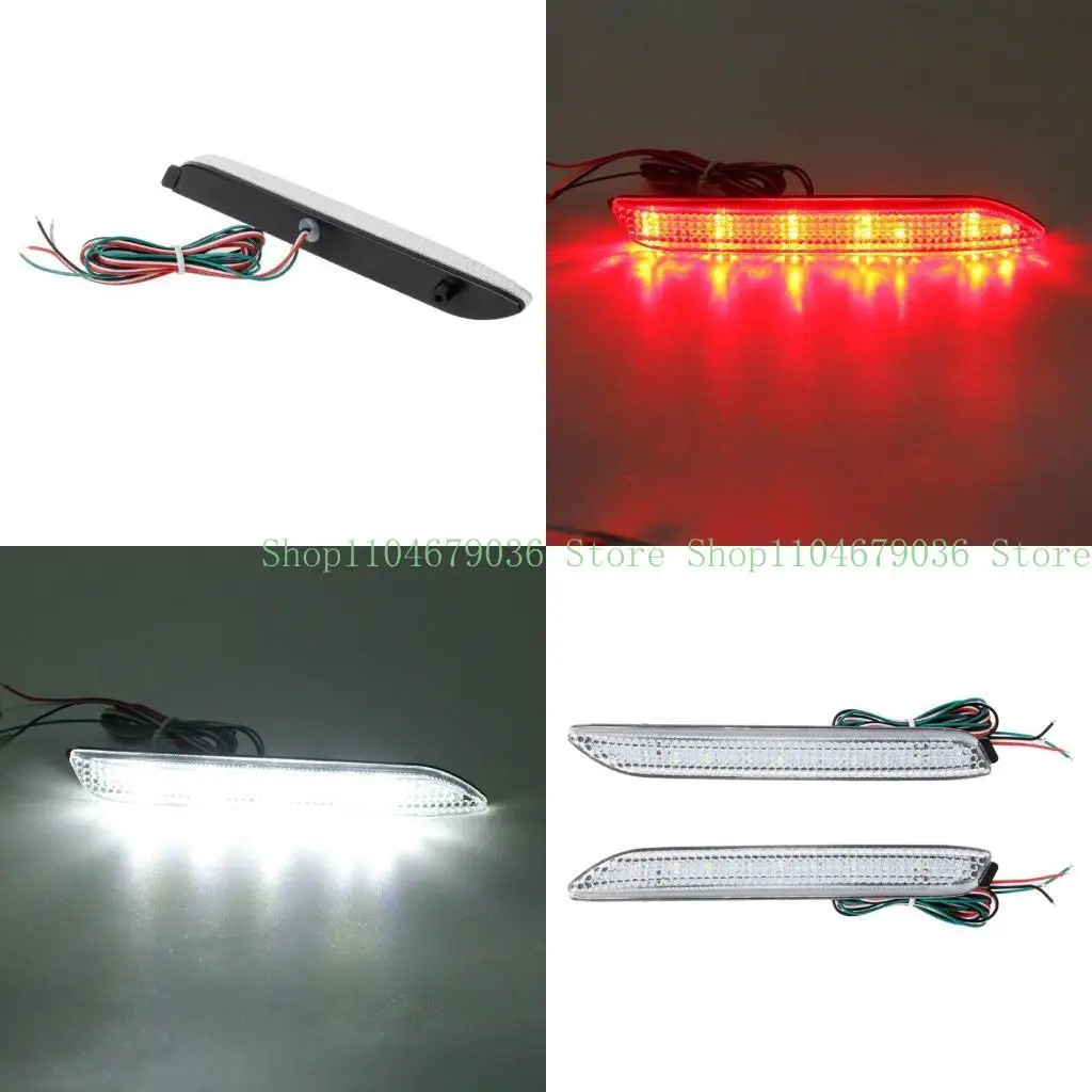 

652F 2Pcs Rear Fog Light Brake Light Warning Lamp Rear Bumper Bar Fog Light for Camry
